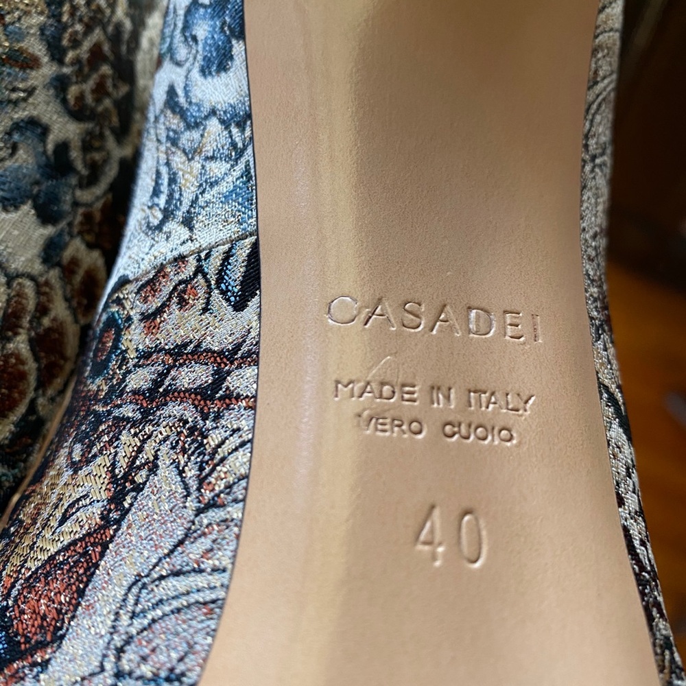 Casadei stiletto Geisha print shoes NWT - Picture 7 of 10